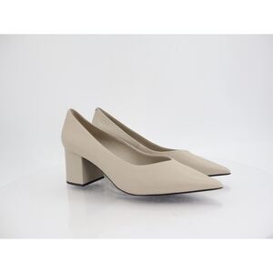 Jeffrey Campbell Women's Hourglass Pointed Toe Pumps Size 11 Beige Leather